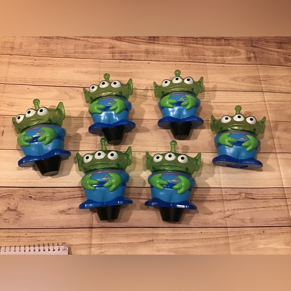 Disney pixar Toy Story little green men alien bowling set pins only - Picture 1 of 4